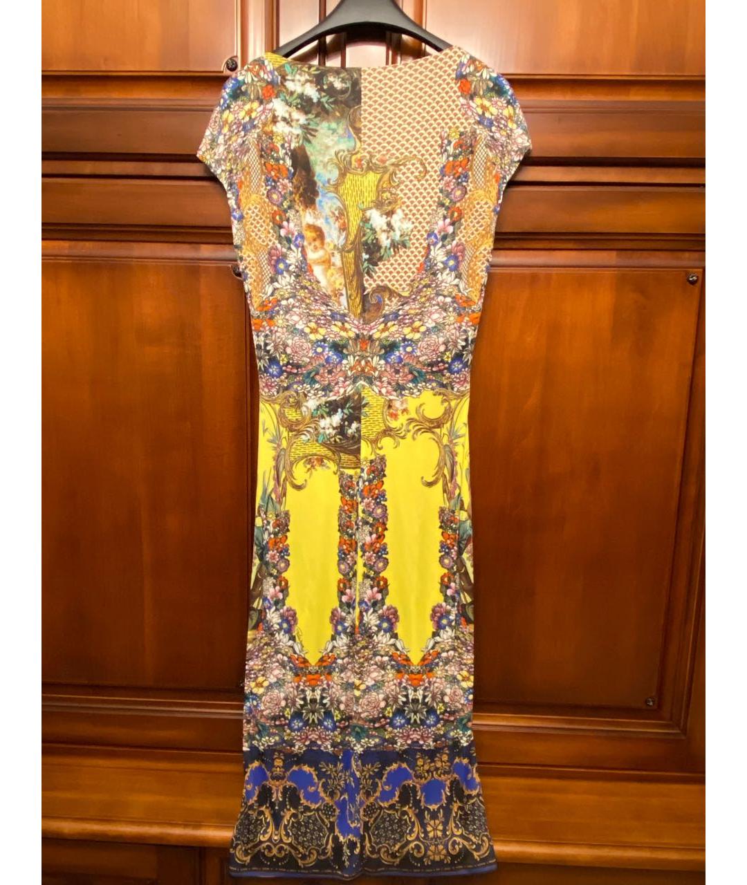 ROBERTO CAVALLI Мульти вискозное платье, фото 2