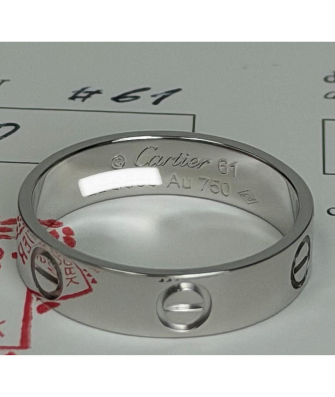 CARTIER Белое кольцо из белого золота, фото 4