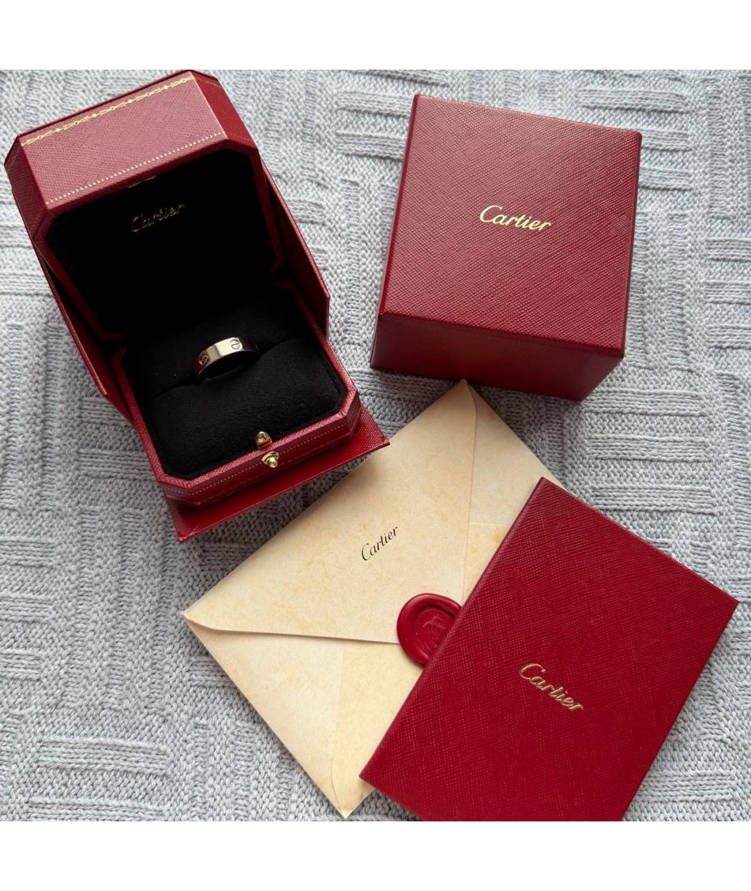 CARTIER Серебряное кольцо из белого золота, фото 2