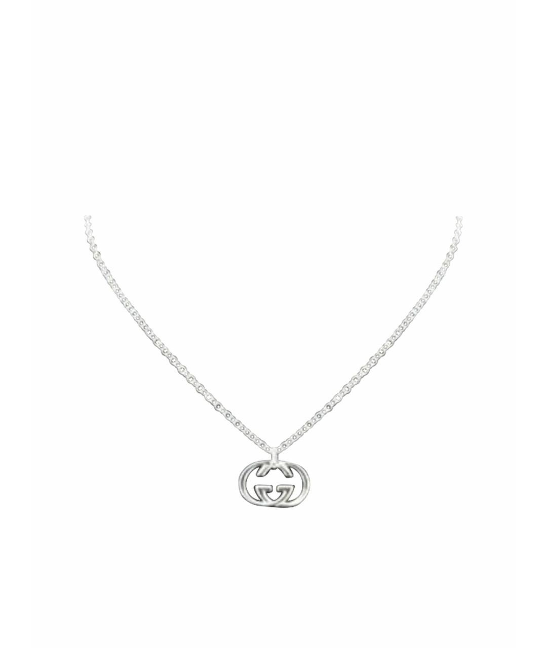 GUCCI Серебряное серебряное колье, фото 1