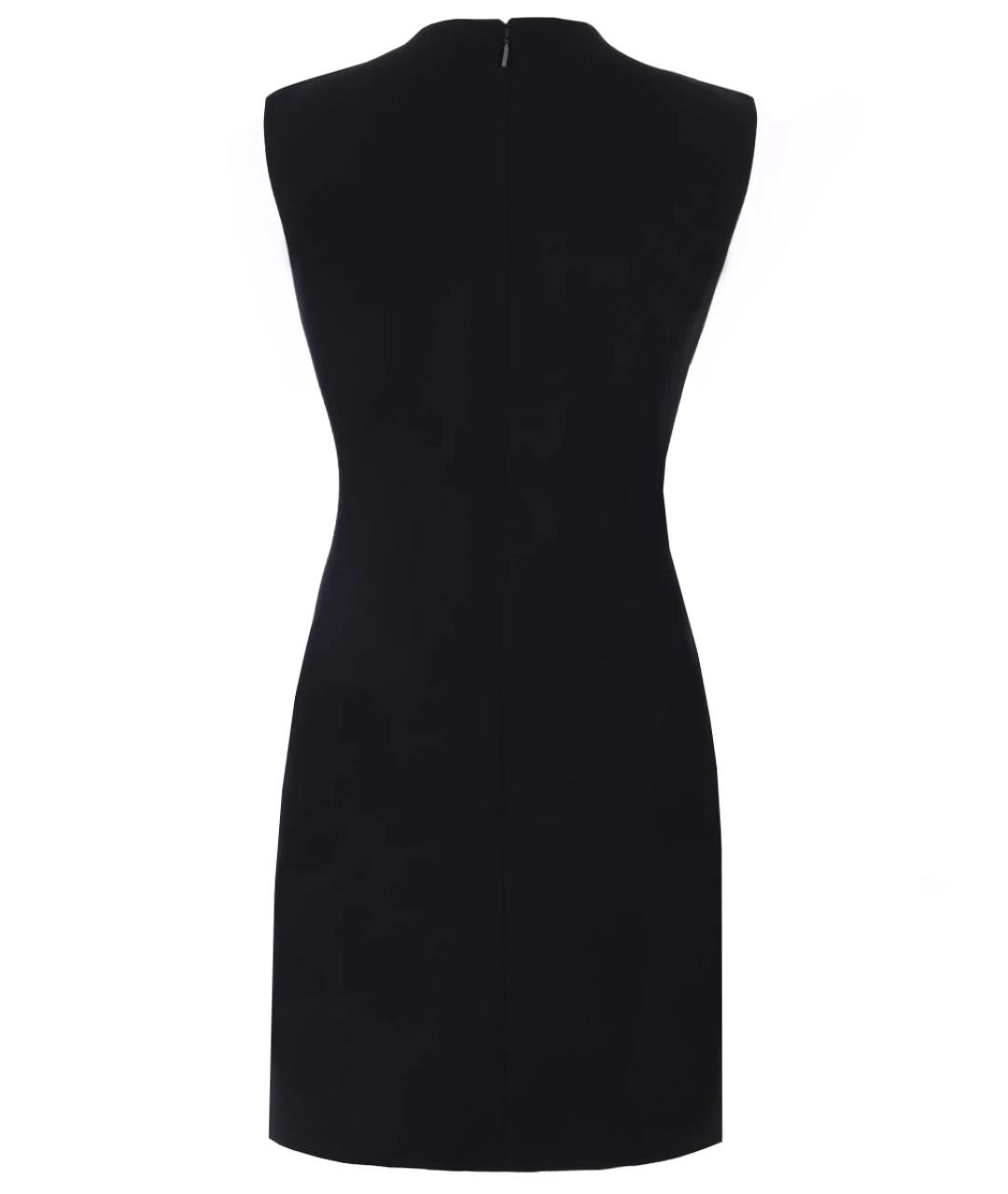 SAINT LAURENT Черное шерстяное повседневное платье, фото 2