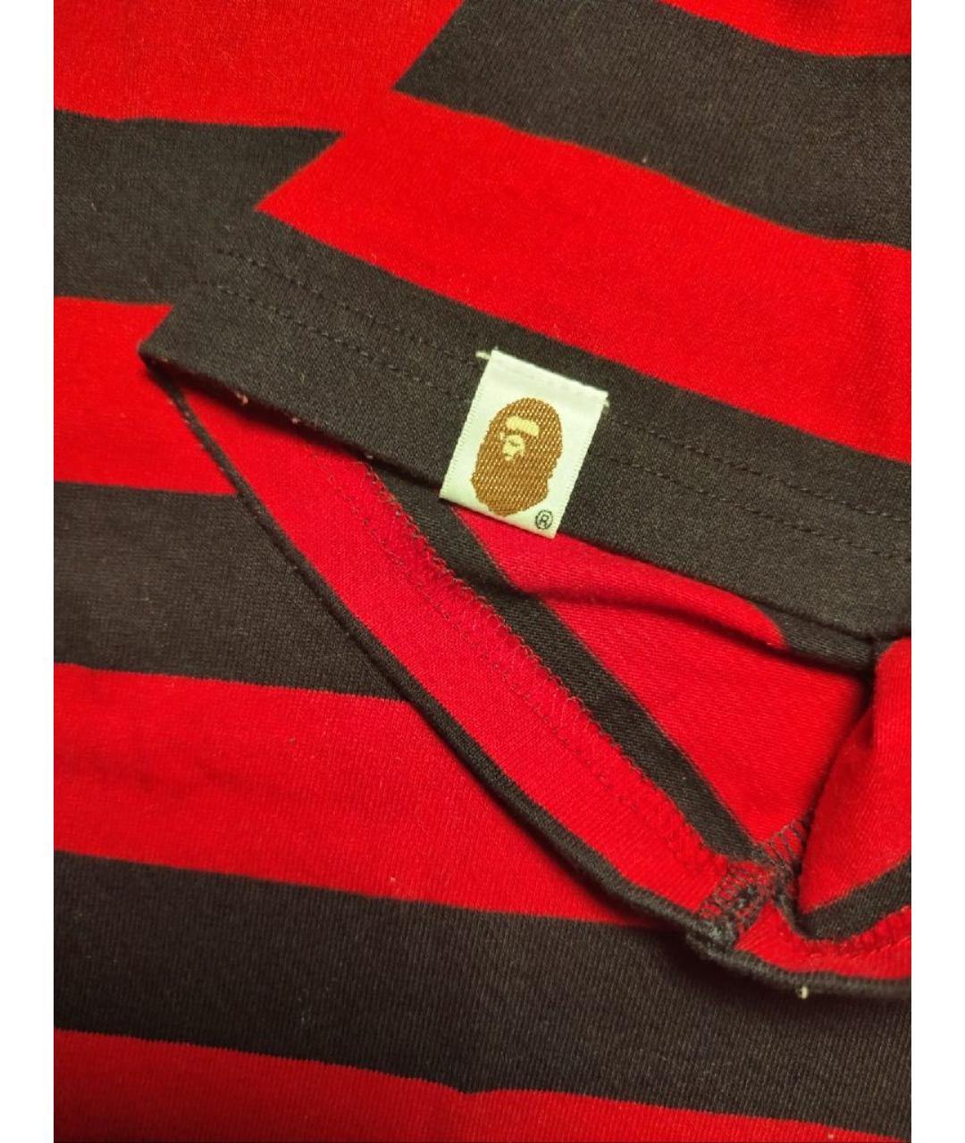 BAPE Красная хлопковая футболка, фото 5