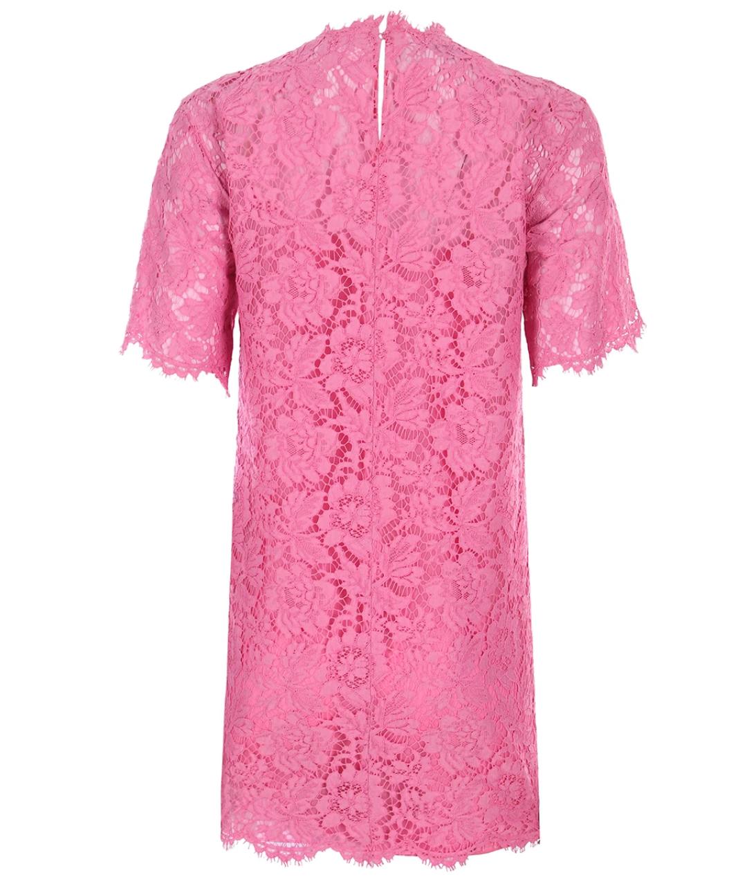 VALENTINO Розовое хлопковое коктейльное платье, фото 2