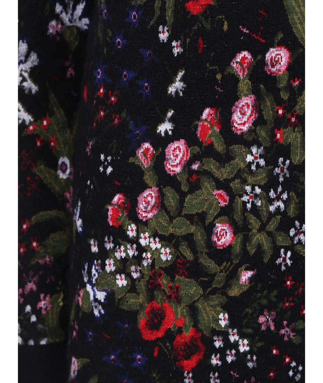 VALENTINO Черное вискозное повседневное платье, фото 3