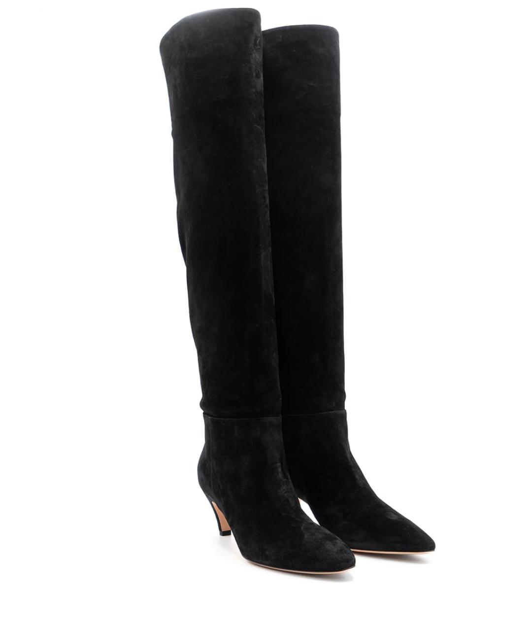 GIANVITO ROSSI Черные замшевые ботфорты, фото 2