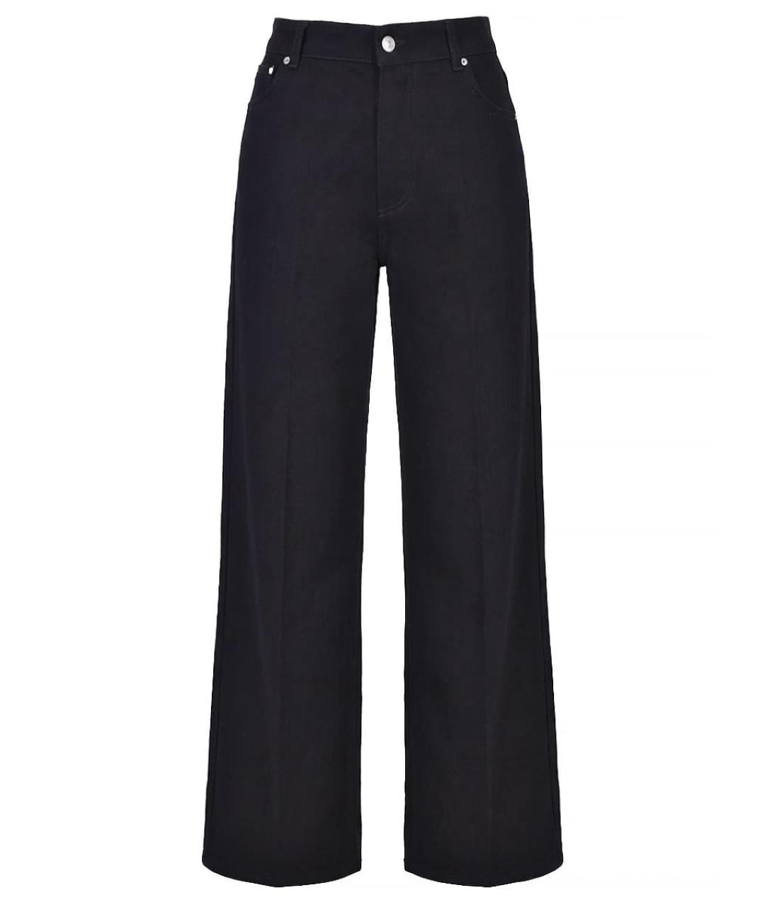 DOLCE&GABBANA Черные хлопковые прямые джинсы, фото 1
