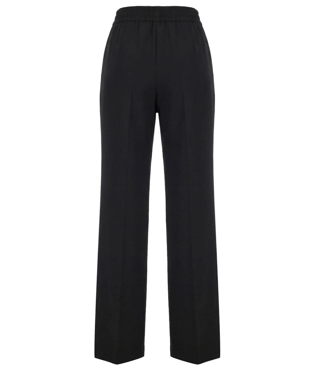 DOLCE&GABBANA Черные шерстяные прямые брюки, фото 2