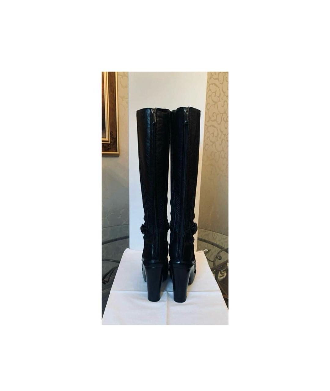 GIVENCHY Черные кожаные сапоги, фото 4