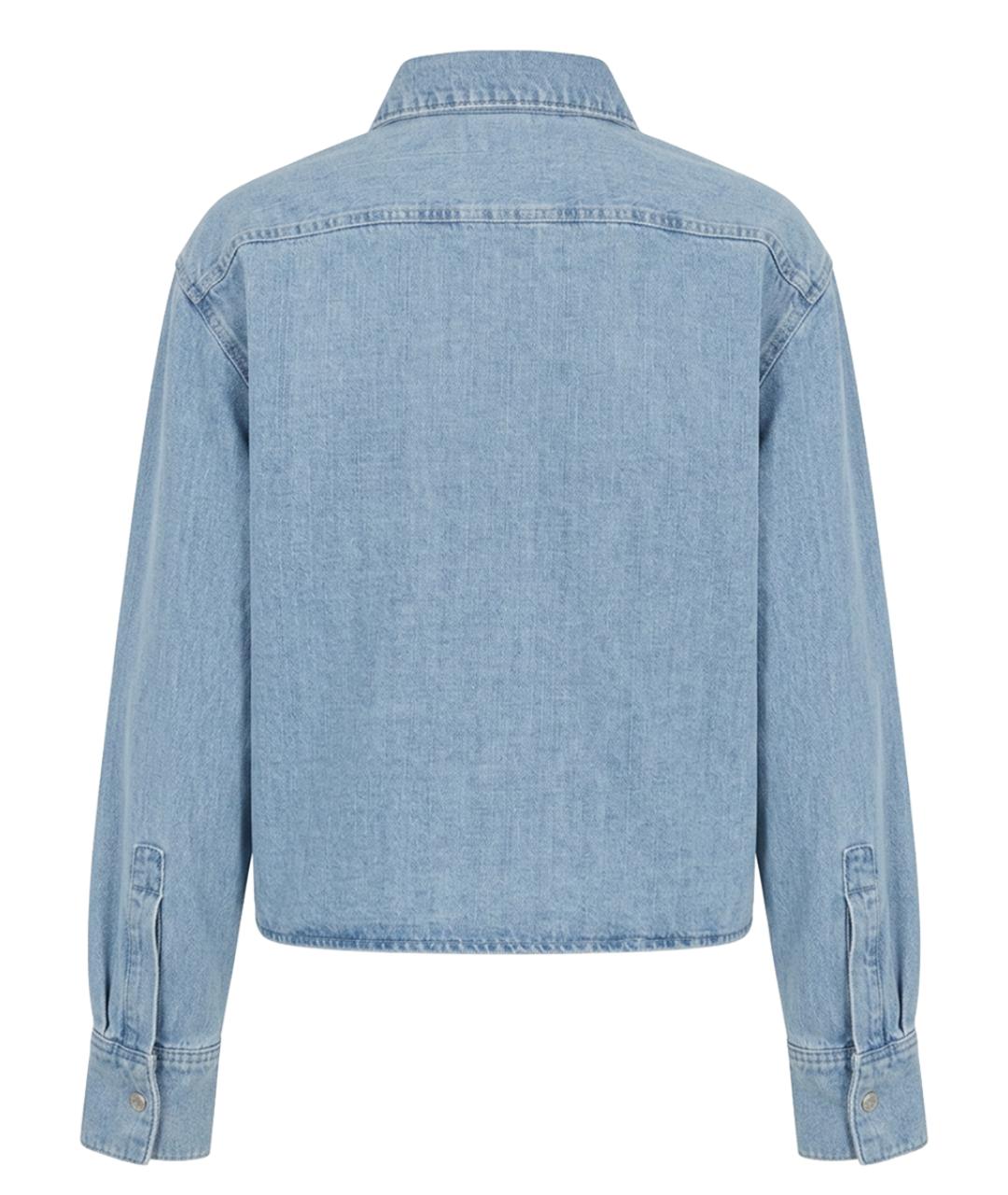 7 FOR ALL MANKIND Синяя хлопковая рубашка, фото 2