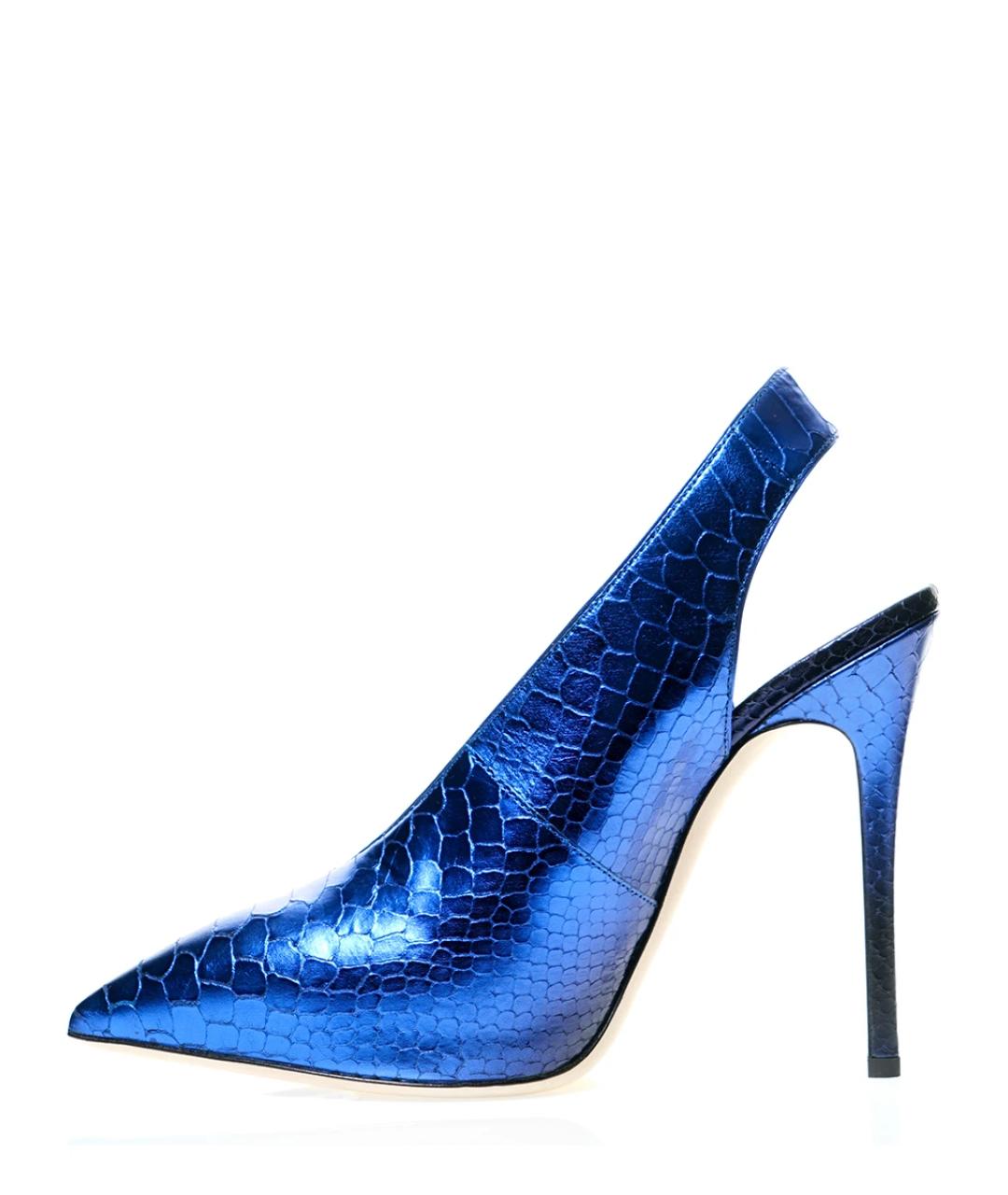 GIUSEPPE ZANOTTI DESIGN Синие кожаные туфли, фото 2