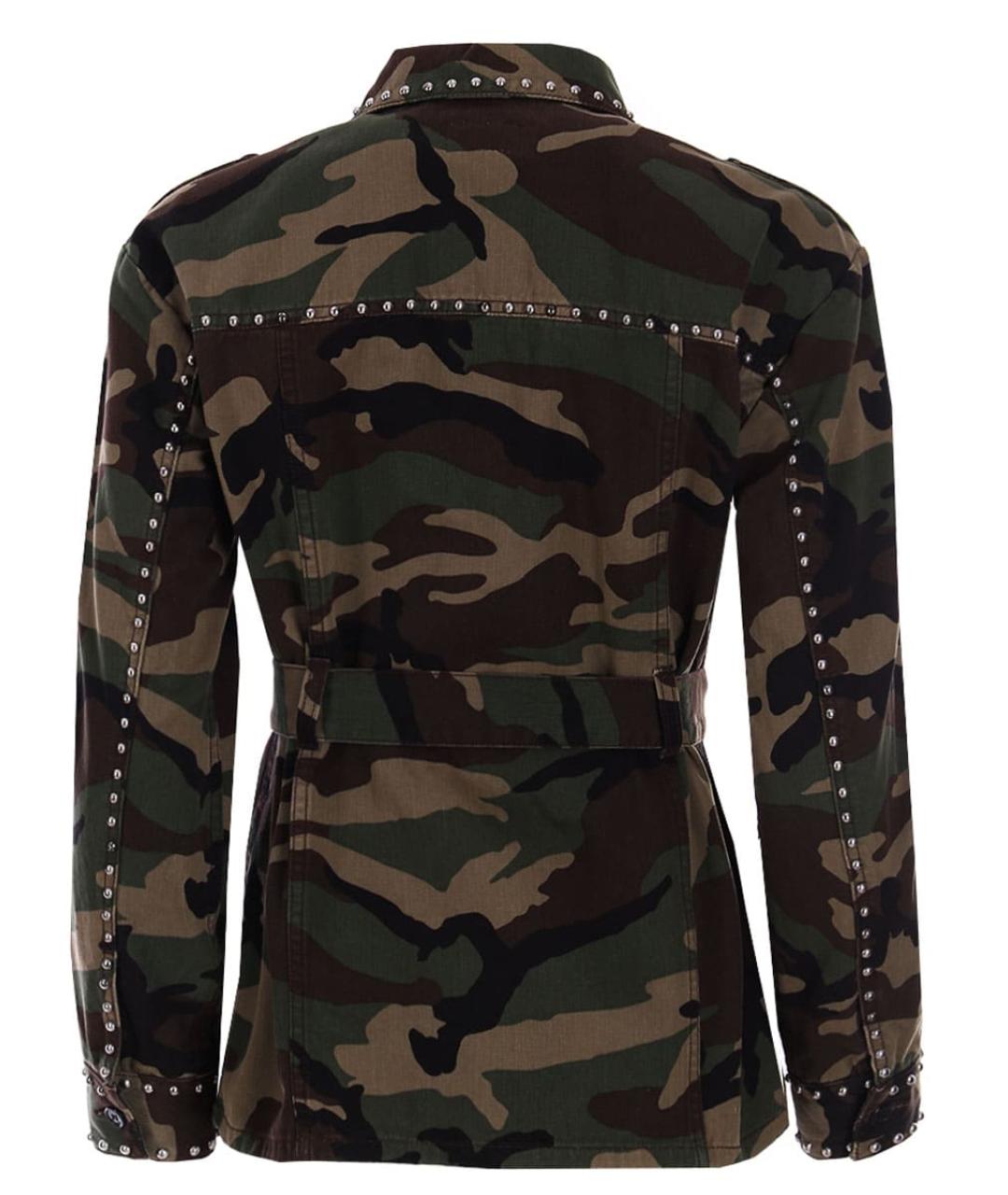 SAINT LAURENT Хаки хлопковая куртка, фото 2