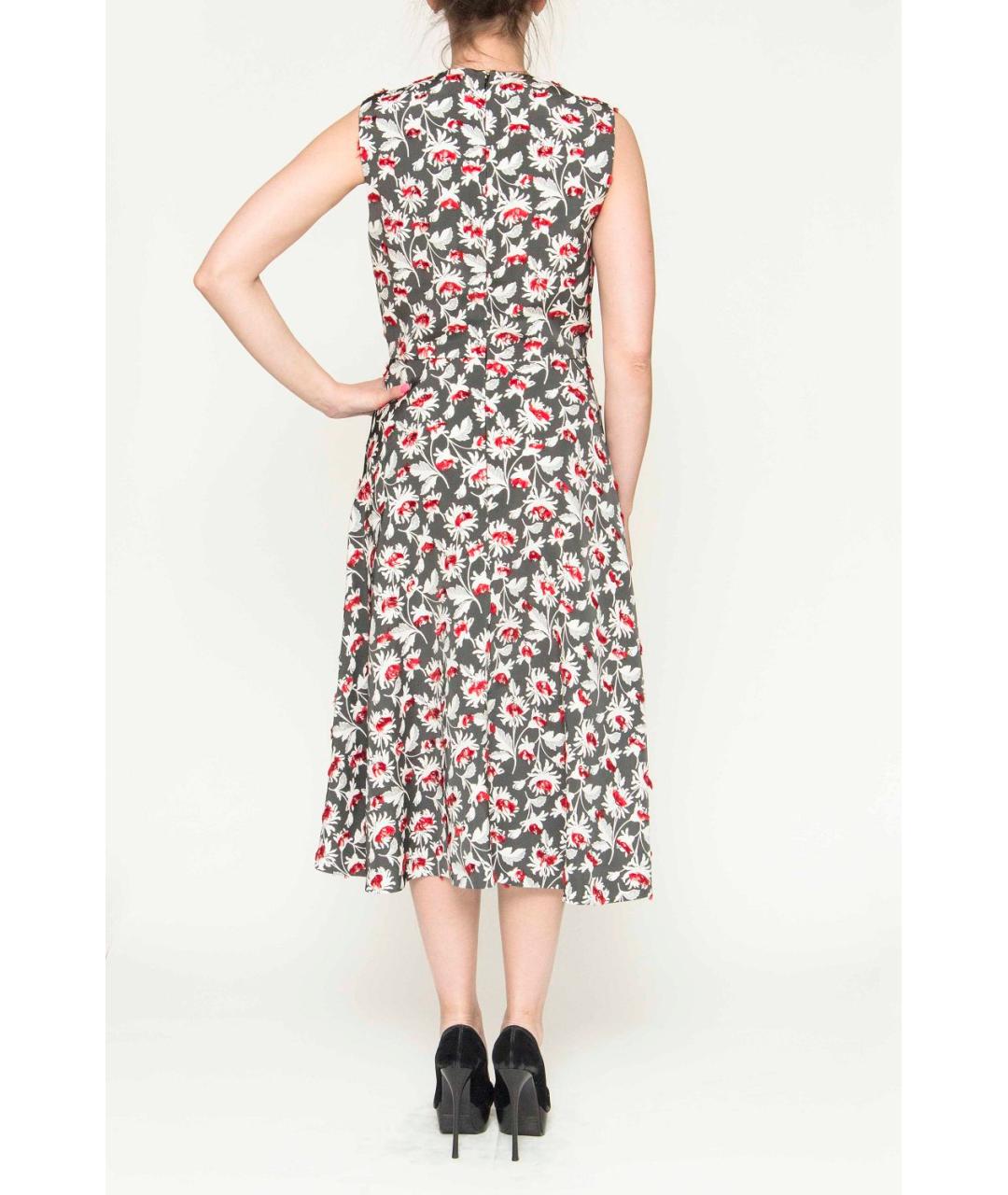 BALENCIAGA Мульти вискозное повседневное платье, фото 2