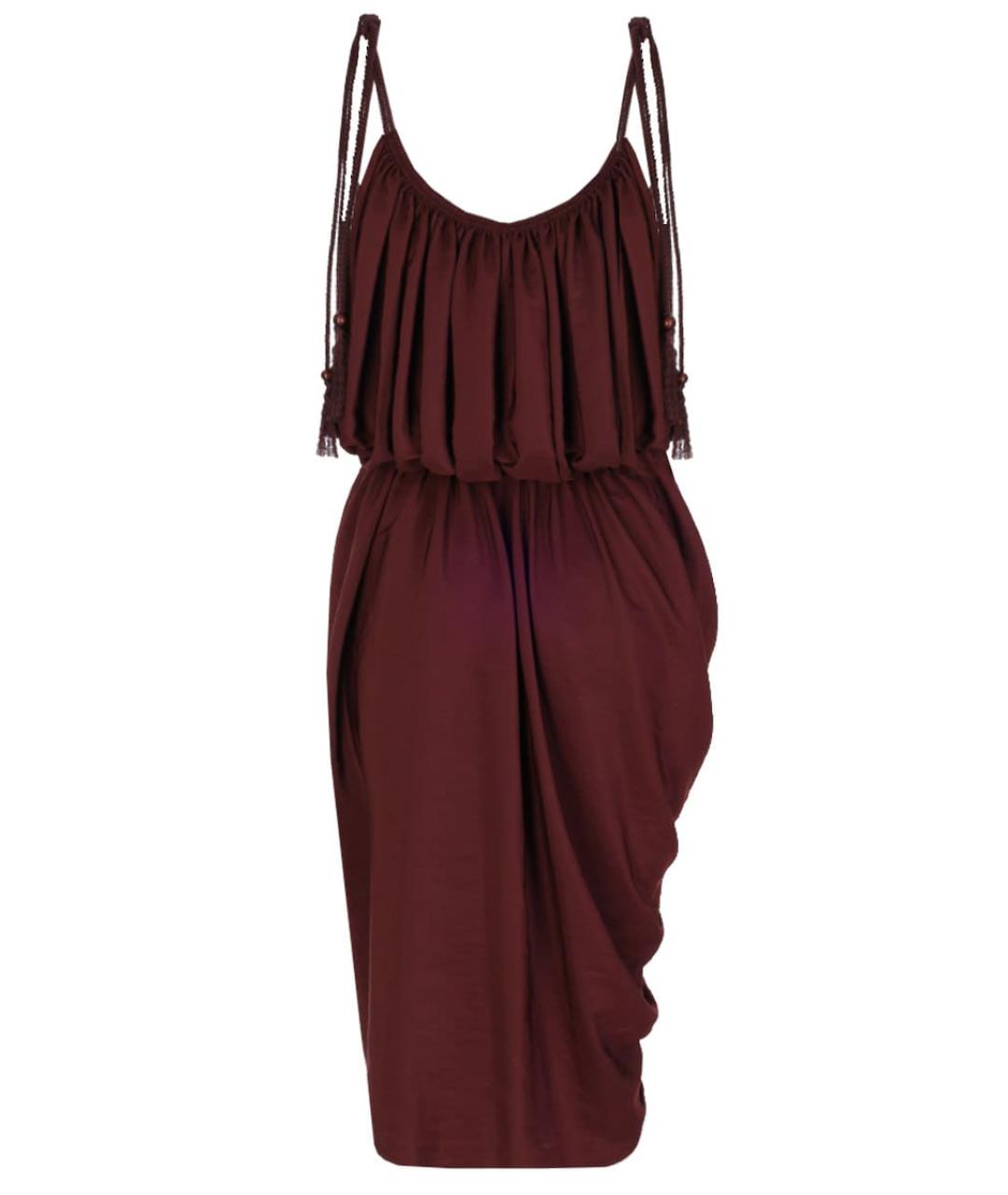 LANVIN Бордовое повседневное платье, фото 2