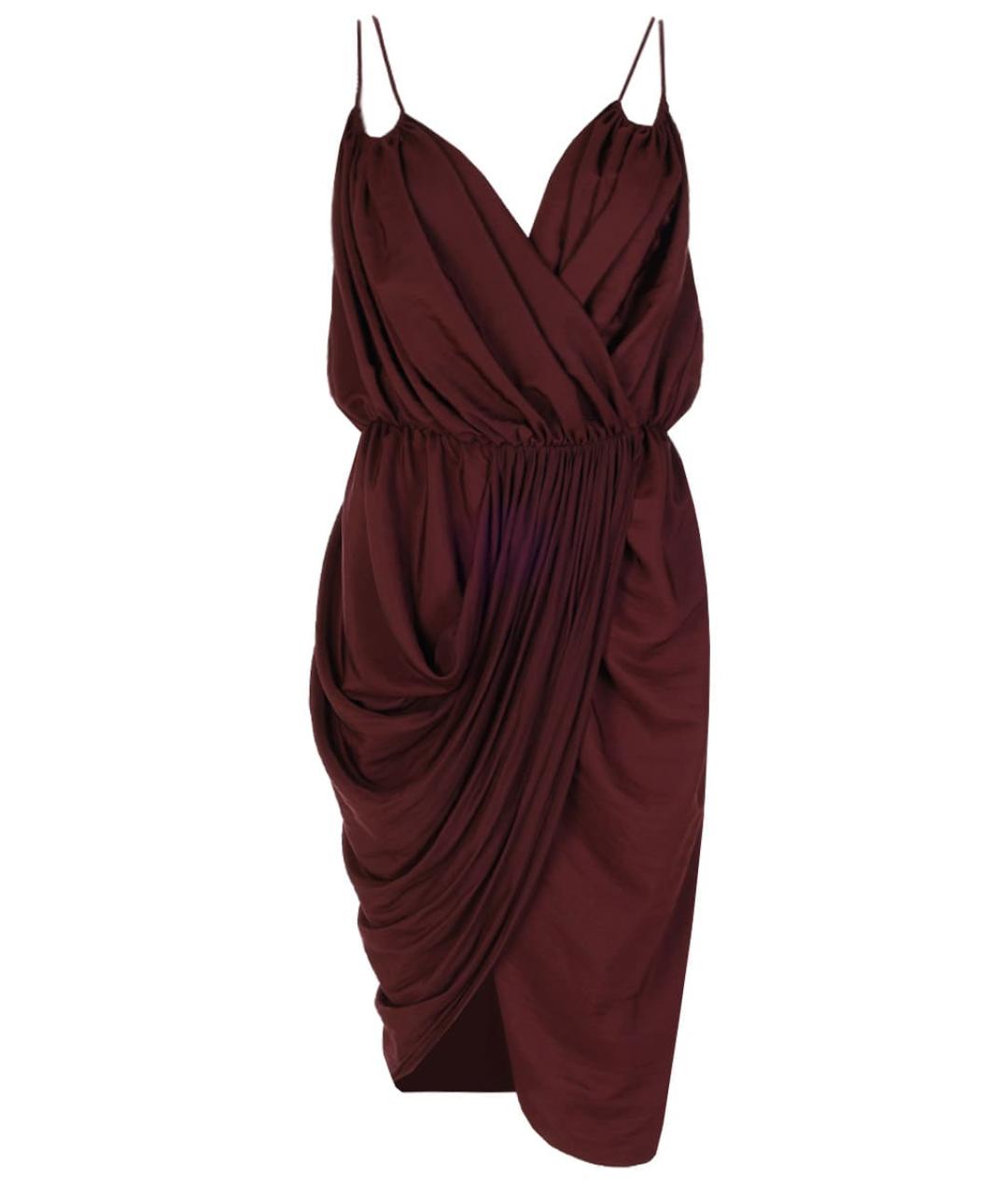 LANVIN Бордовое повседневное платье, фото 1