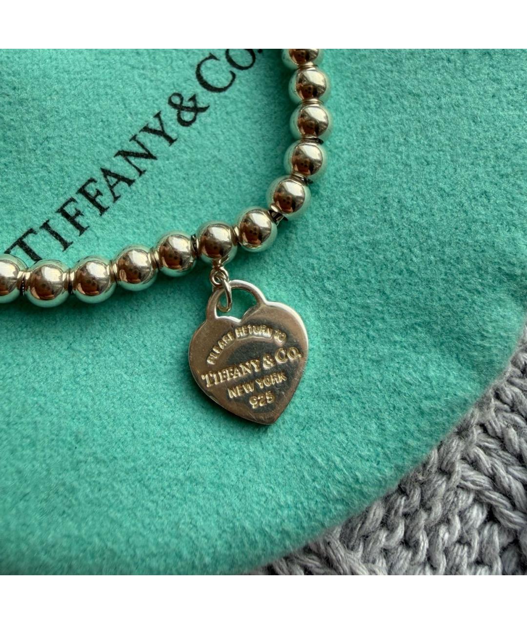 TIFFANY&CO Серебряный серебряный браслет, фото 5