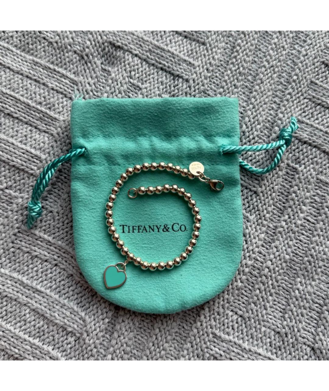 TIFFANY&CO Серебряный серебряный браслет, фото 8