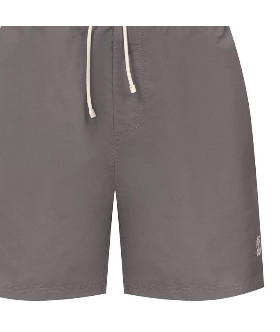 BRUNELLO CUCINELLI Серые шорты, фото 4