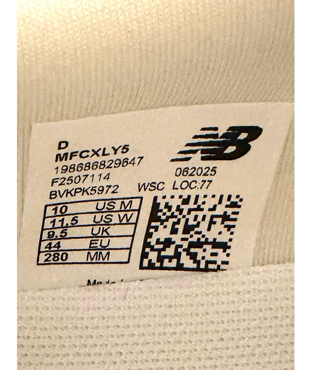 NEW BALANCE Бежевые синтетические низкие кроссовки / кеды, фото 6