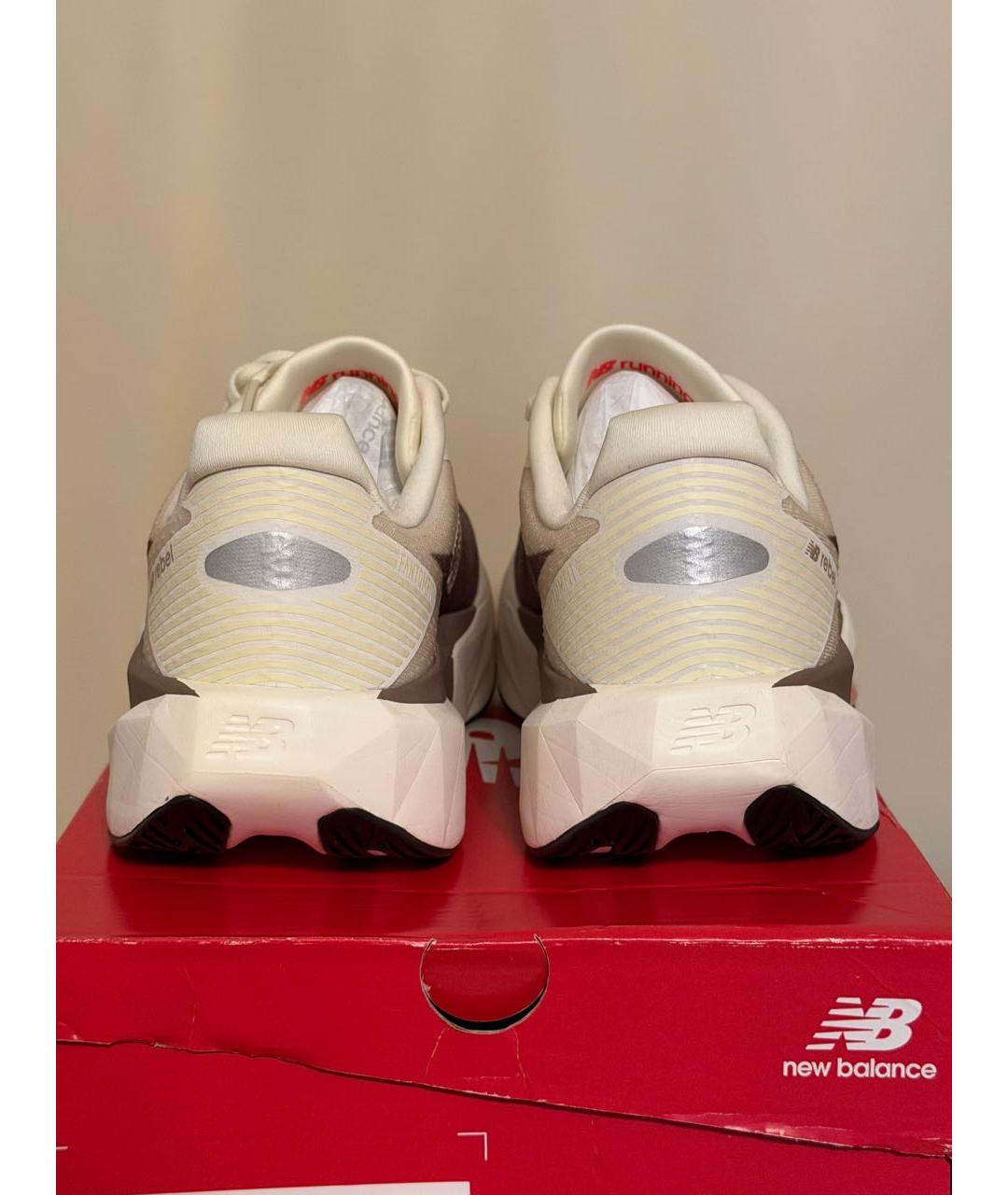 NEW BALANCE Бежевые синтетические низкие кроссовки / кеды, фото 4