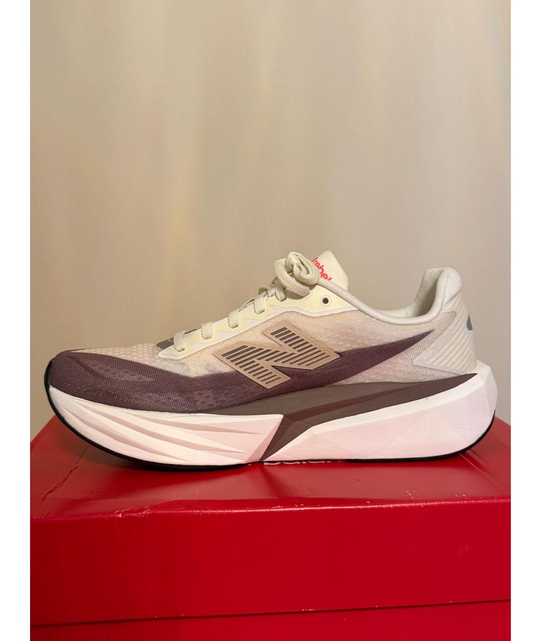 NEW BALANCE Бежевые синтетические низкие кроссовки / кеды, фото 2