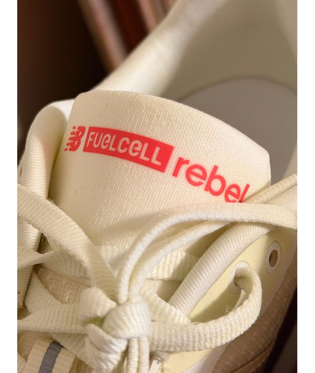 NEW BALANCE Бежевые синтетические низкие кроссовки / кеды, фото 7