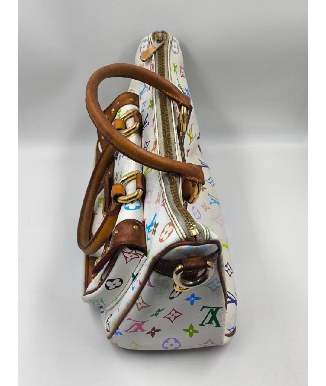 LOUIS VUITTON Белая сумка с короткими ручками, фото 6