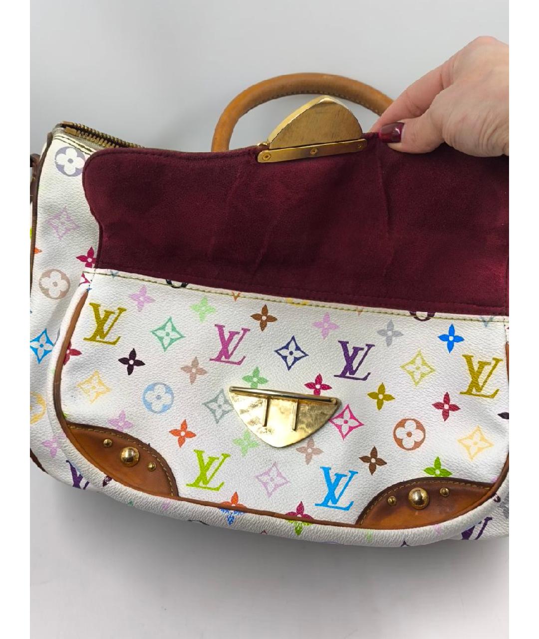 LOUIS VUITTON Белая сумка с короткими ручками, фото 8