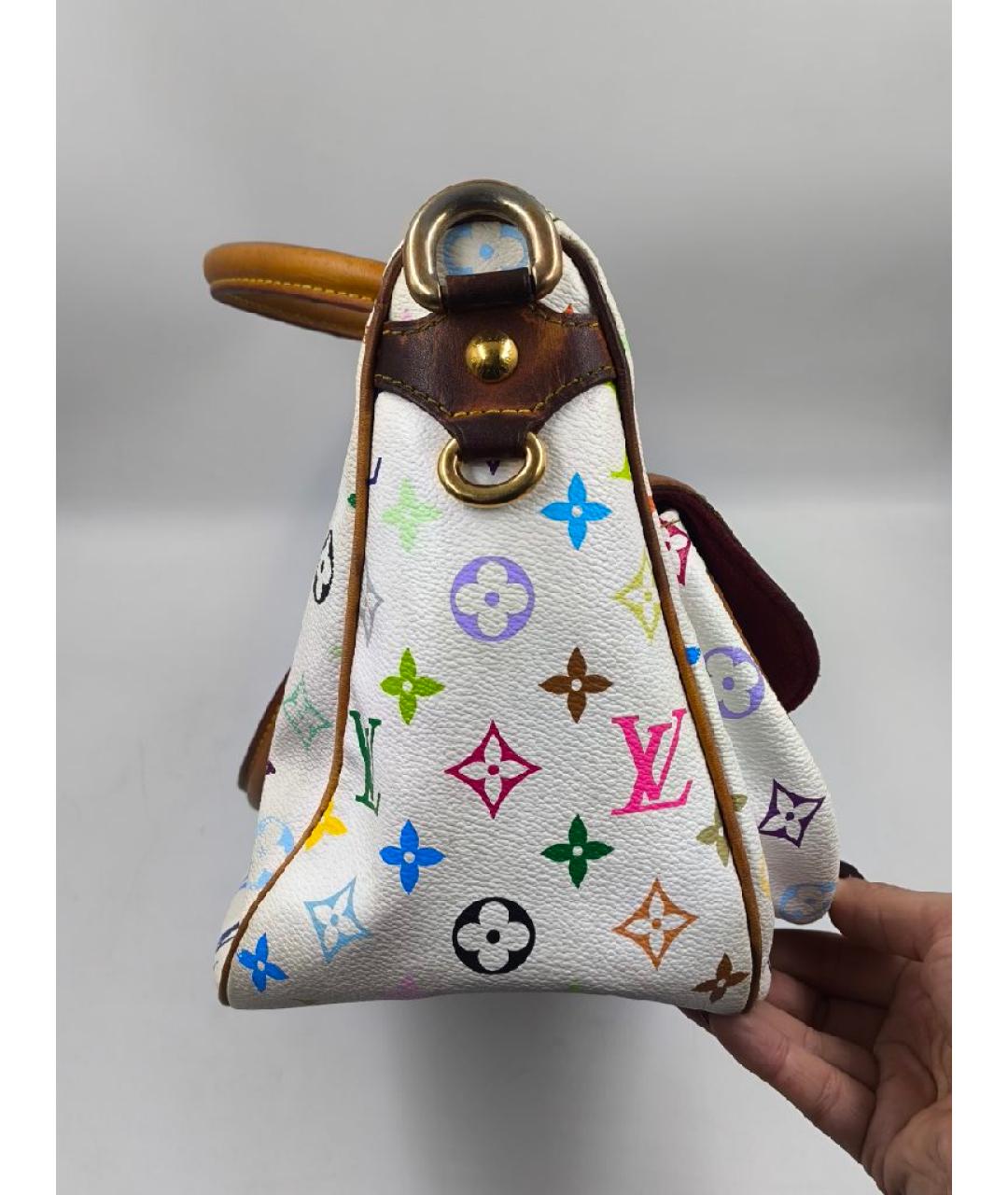 LOUIS VUITTON Белая сумка с короткими ручками, фото 2