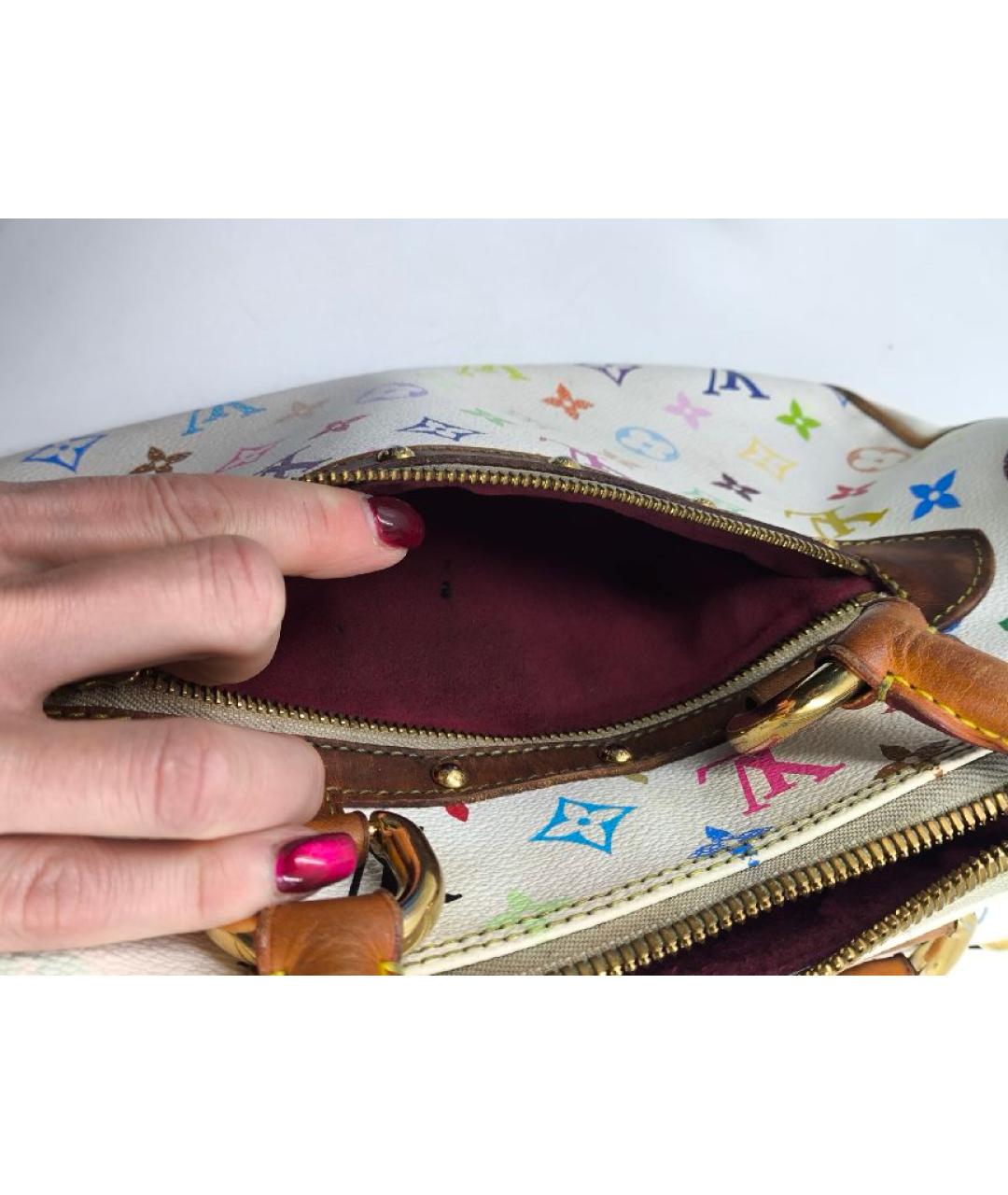 LOUIS VUITTON Белая сумка с короткими ручками, фото 9
