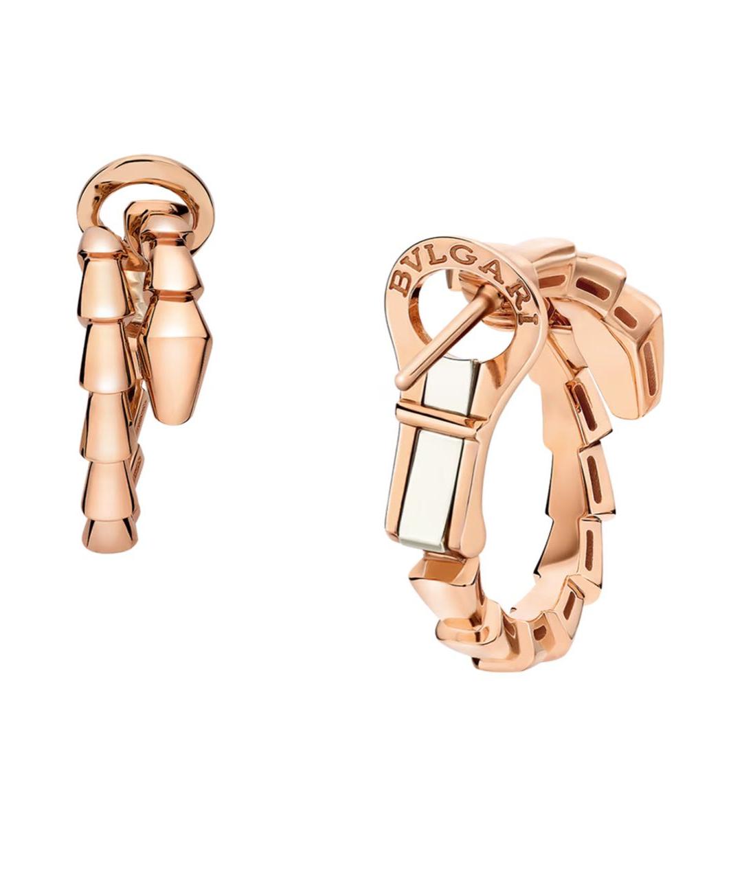 BVLGARI Золотые серьги из розового золота, фото 2