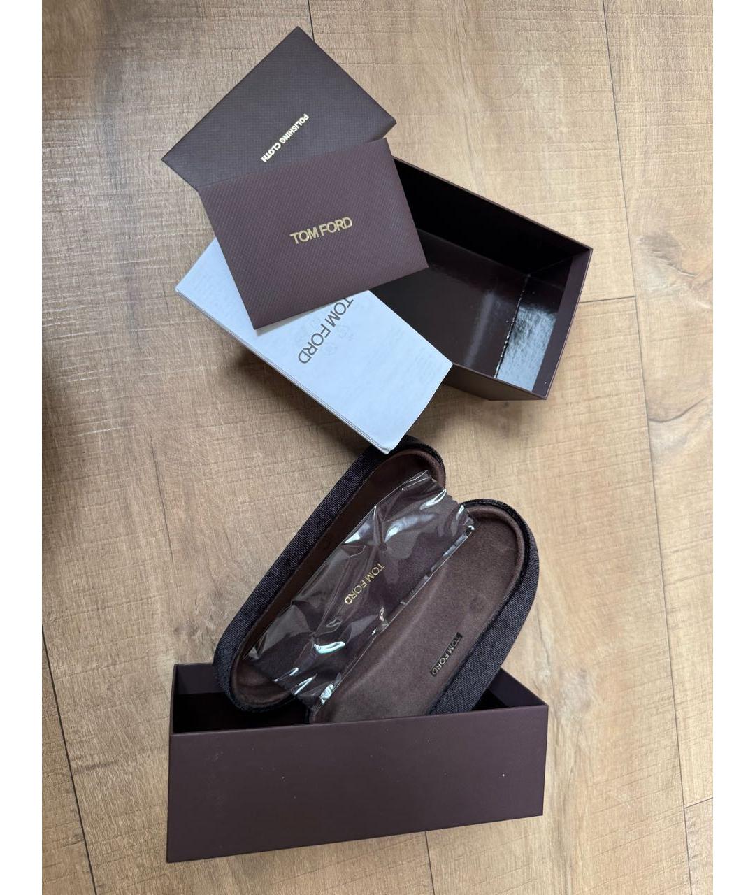 TOM FORD Черные пластиковые солнцезащитные очки, фото 5