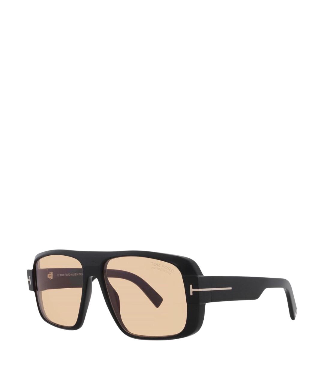 TOM FORD Черные пластиковые солнцезащитные очки, фото 1