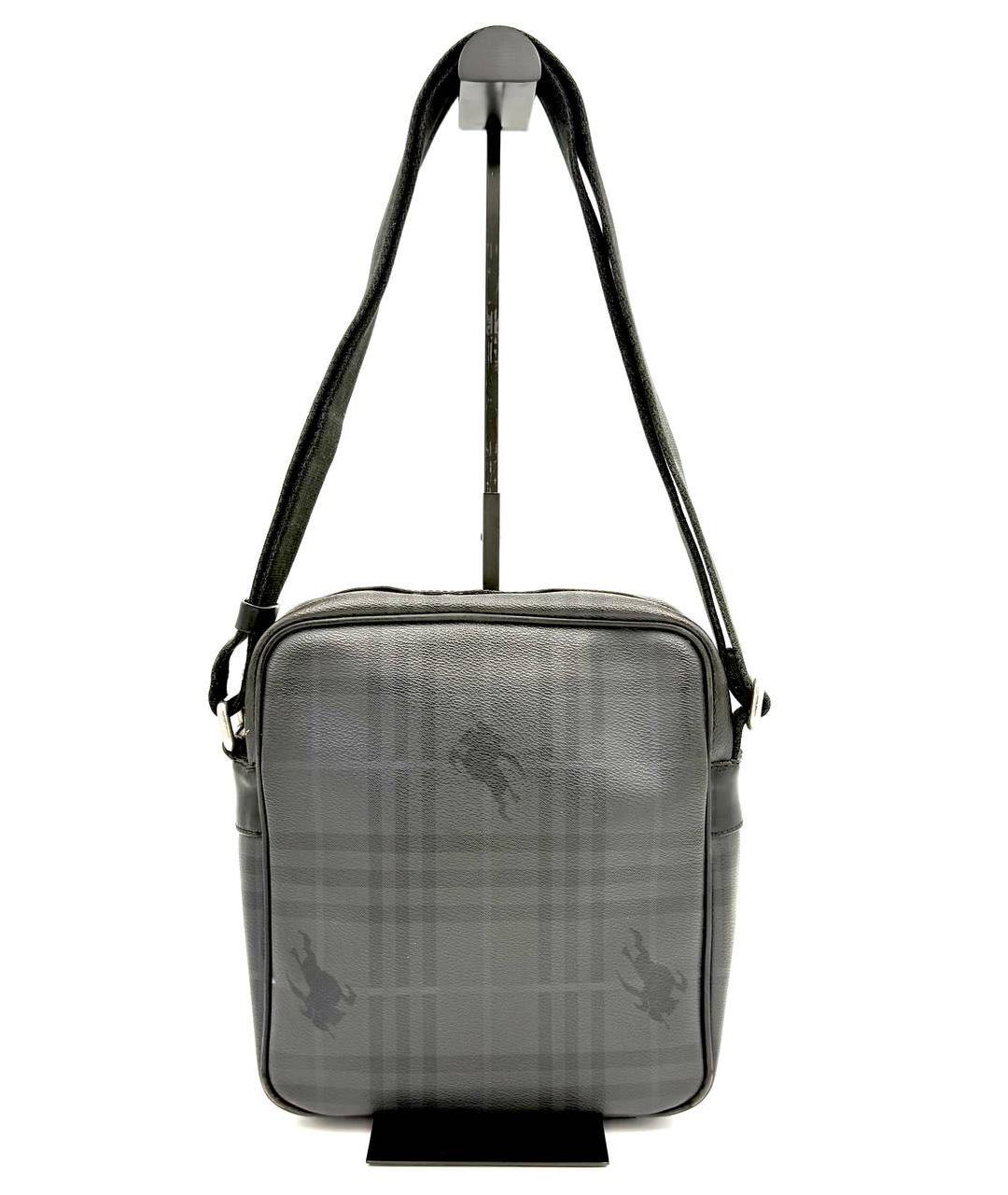 BURBERRY Антрацитовая сумка на плечо, фото 4