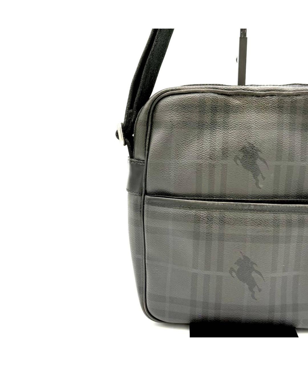 BURBERRY Антрацитовая сумка на плечо, фото 3