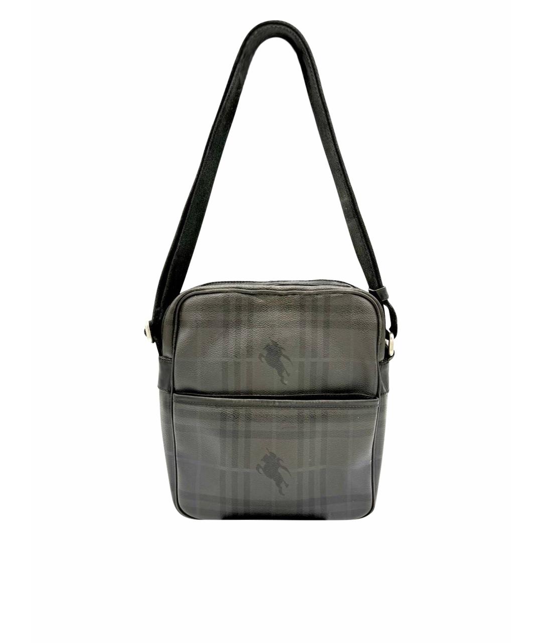 BURBERRY Антрацитовая сумка на плечо, фото 1