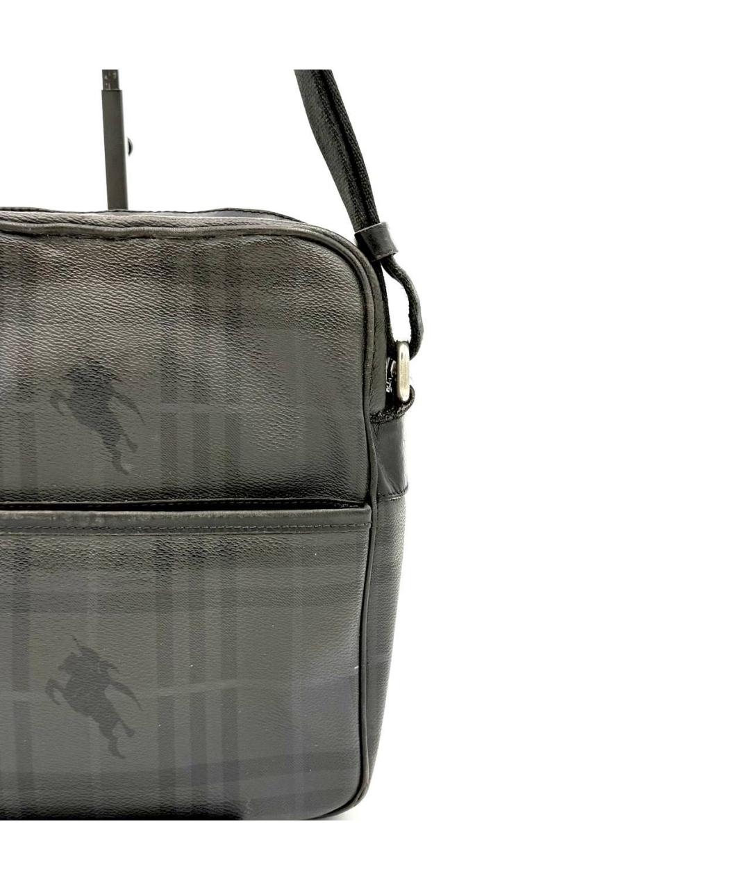 BURBERRY Антрацитовая сумка на плечо, фото 2