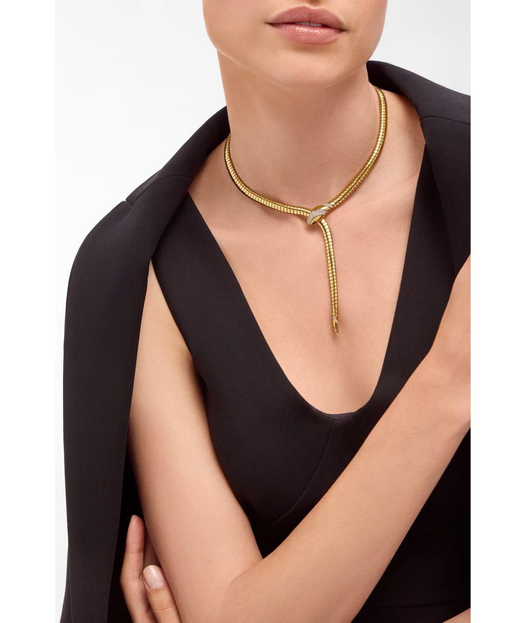 BVLGARI Золотое колье из желтого золота, фото 4