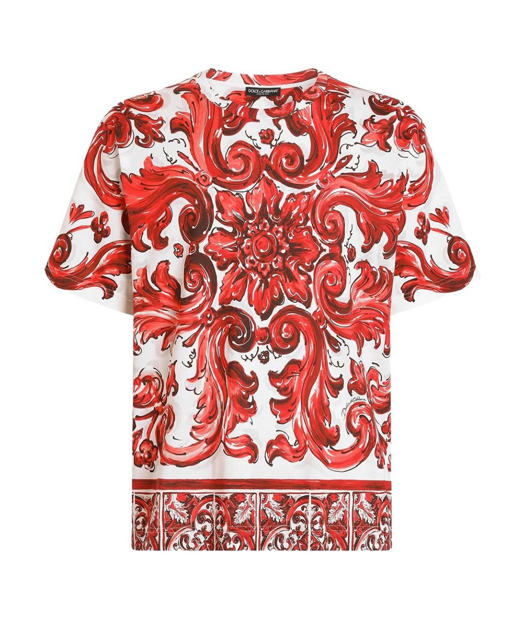 DOLCE&GABBANA Мульти хлопковая футболка, фото 1