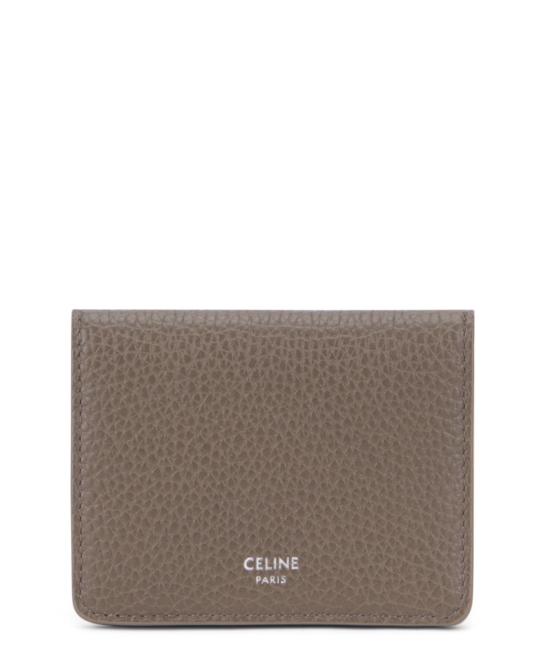 CELINE Серый кожаный кошелек, фото 1