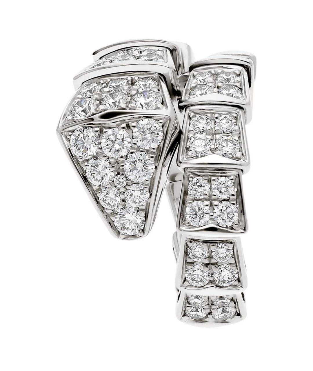 BVLGARI Серебряные серьги из белого золота, фото 2