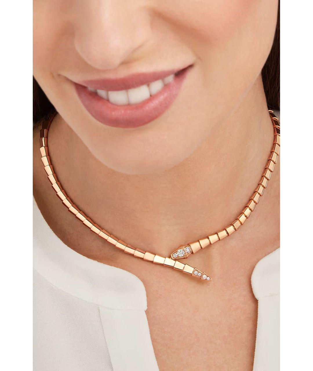 BVLGARI Золотое колье из розового золота, фото 3