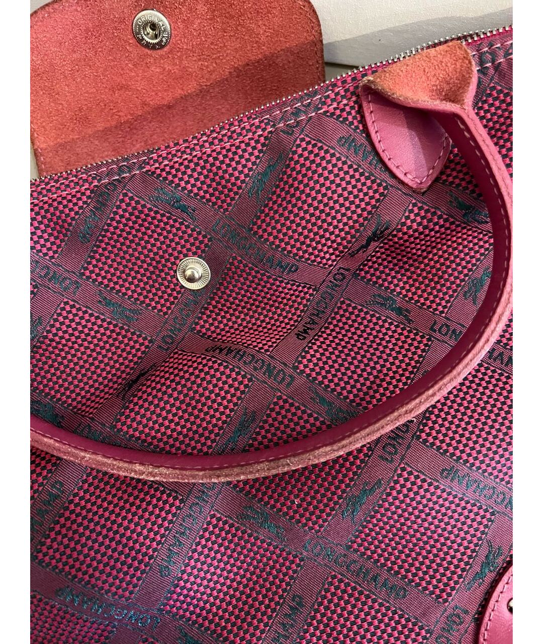 LONGCHAMP Розовая сумка тоут, фото 6