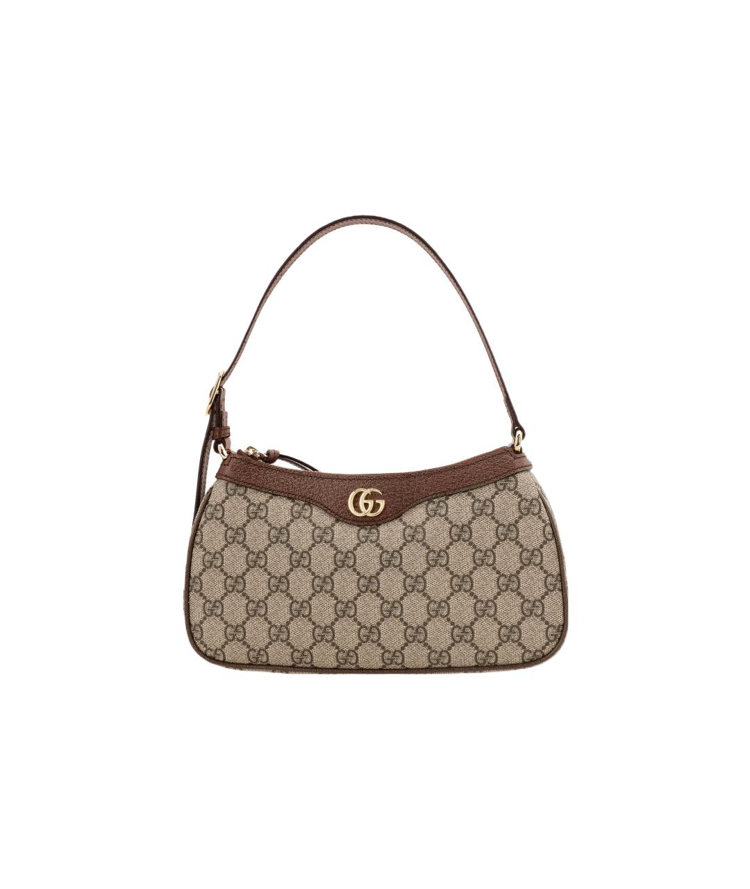 GUCCI Бежевая хлопковая сумка через плечо, фото 6