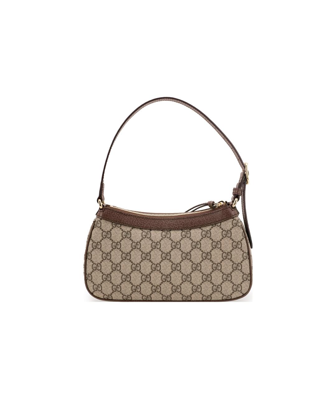 GUCCI Бежевая хлопковая сумка через плечо, фото 3