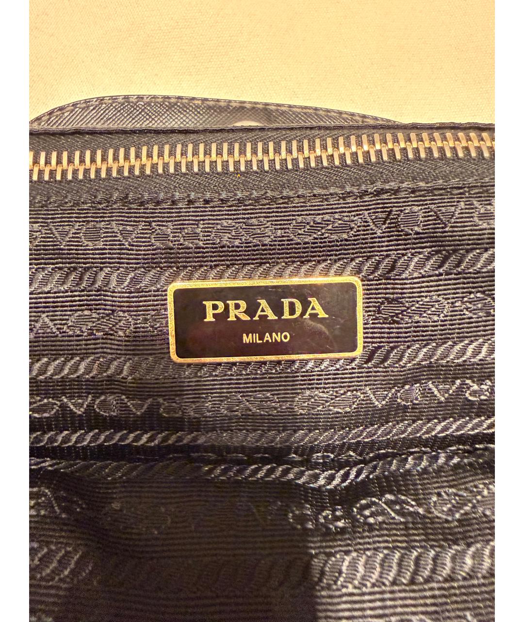 PRADA Черная сумка с короткими ручками, фото 8