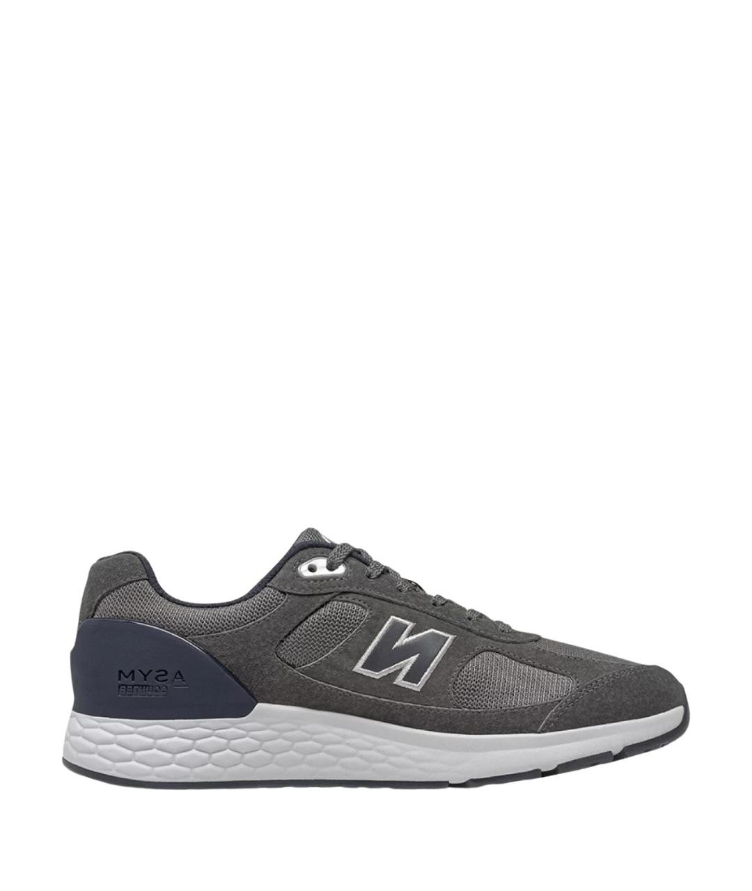NEW BALANCE Серые замшевые низкие кроссовки / кеды, фото 1