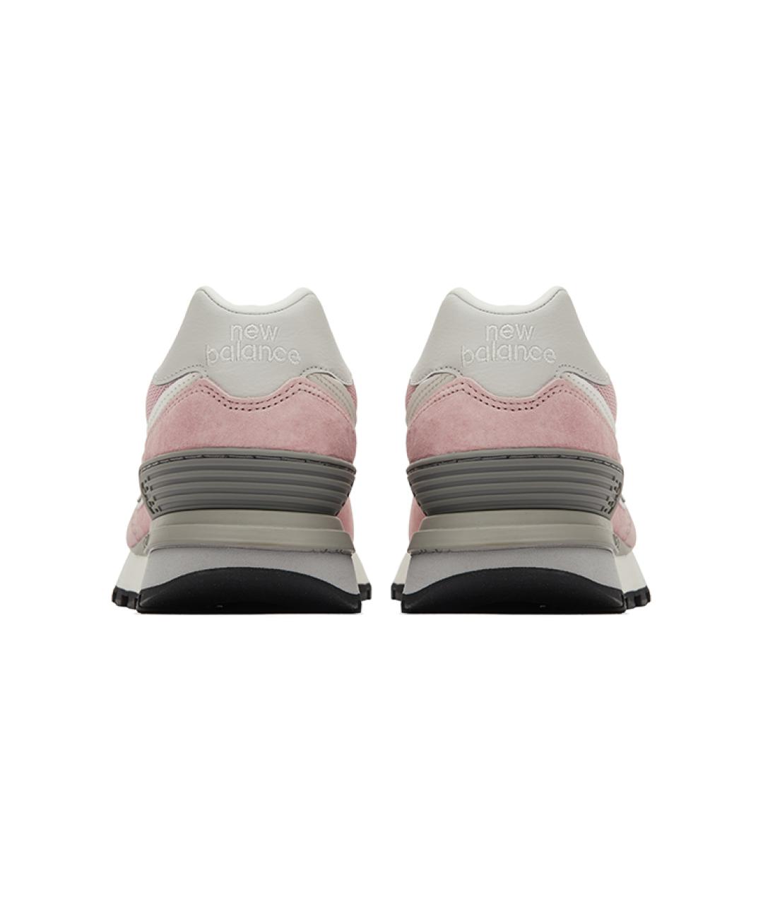 NEW BALANCE Розовые замшевые кроссовки, фото 5