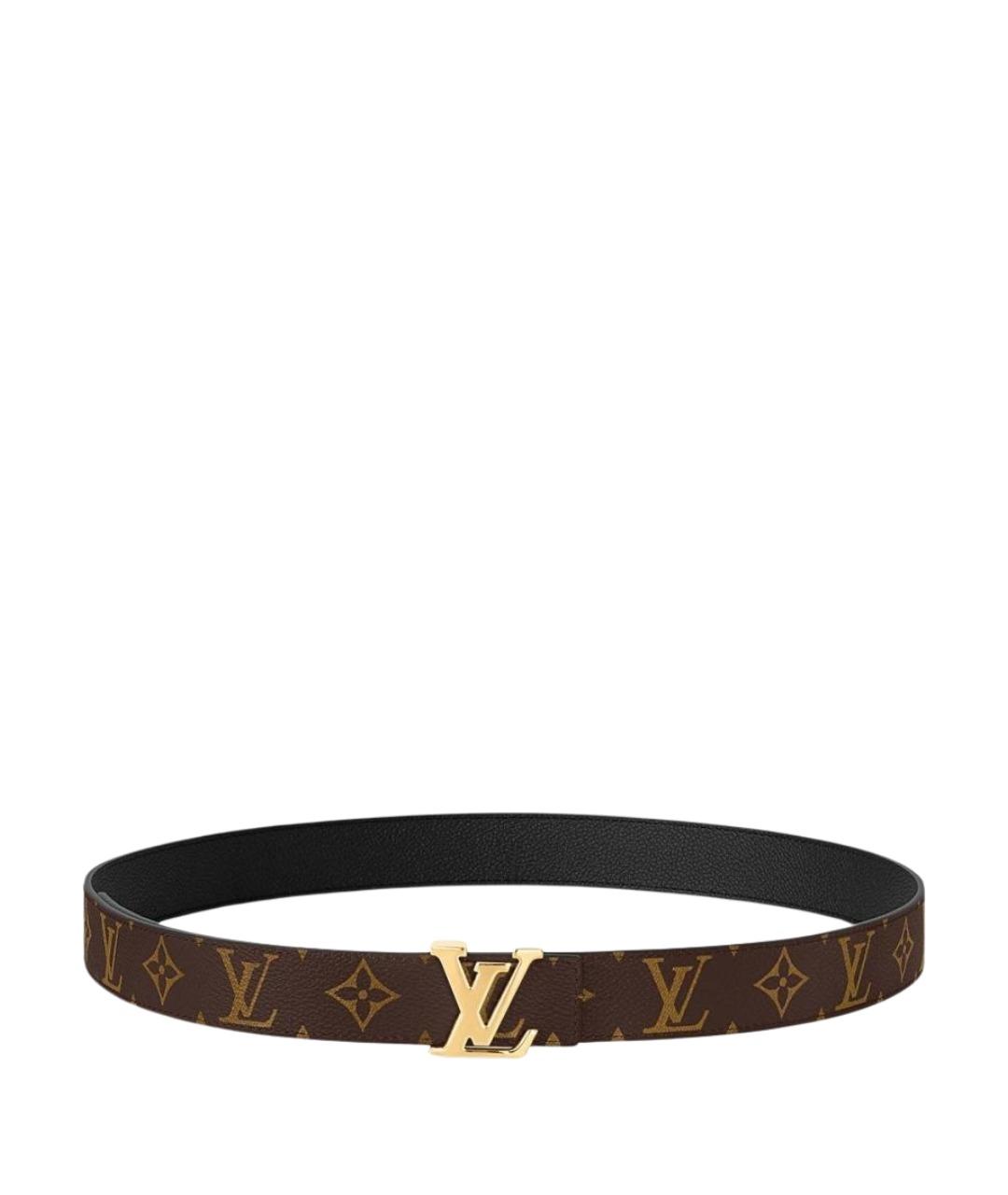LOUIS VUITTON Коричневый кожаный ремень, фото 1