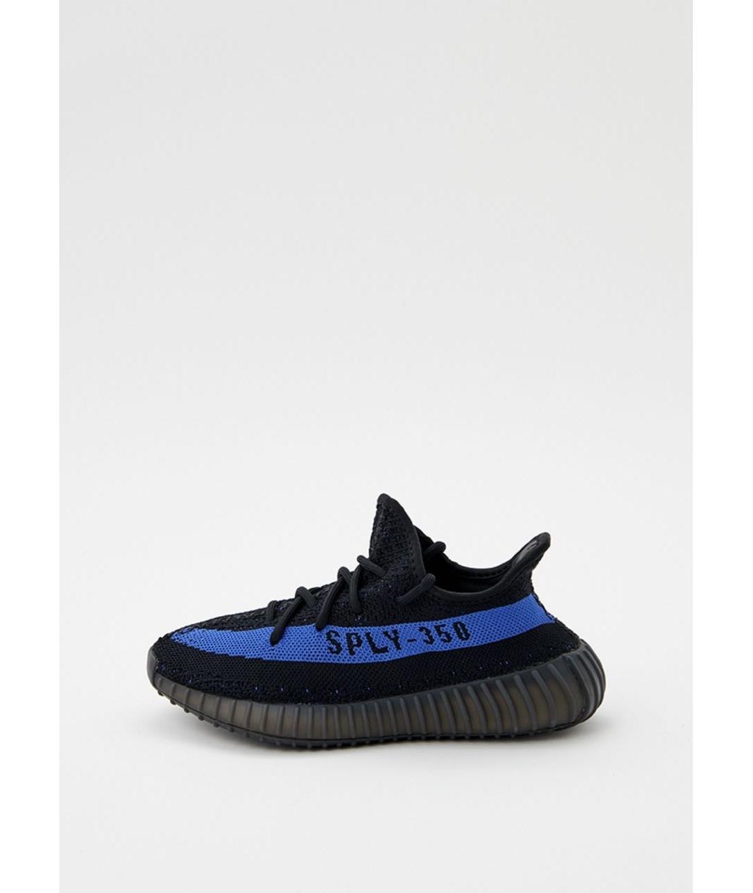 ADIDAS YEEZY Черные текстильные низкие кроссовки / кеды, фото 5