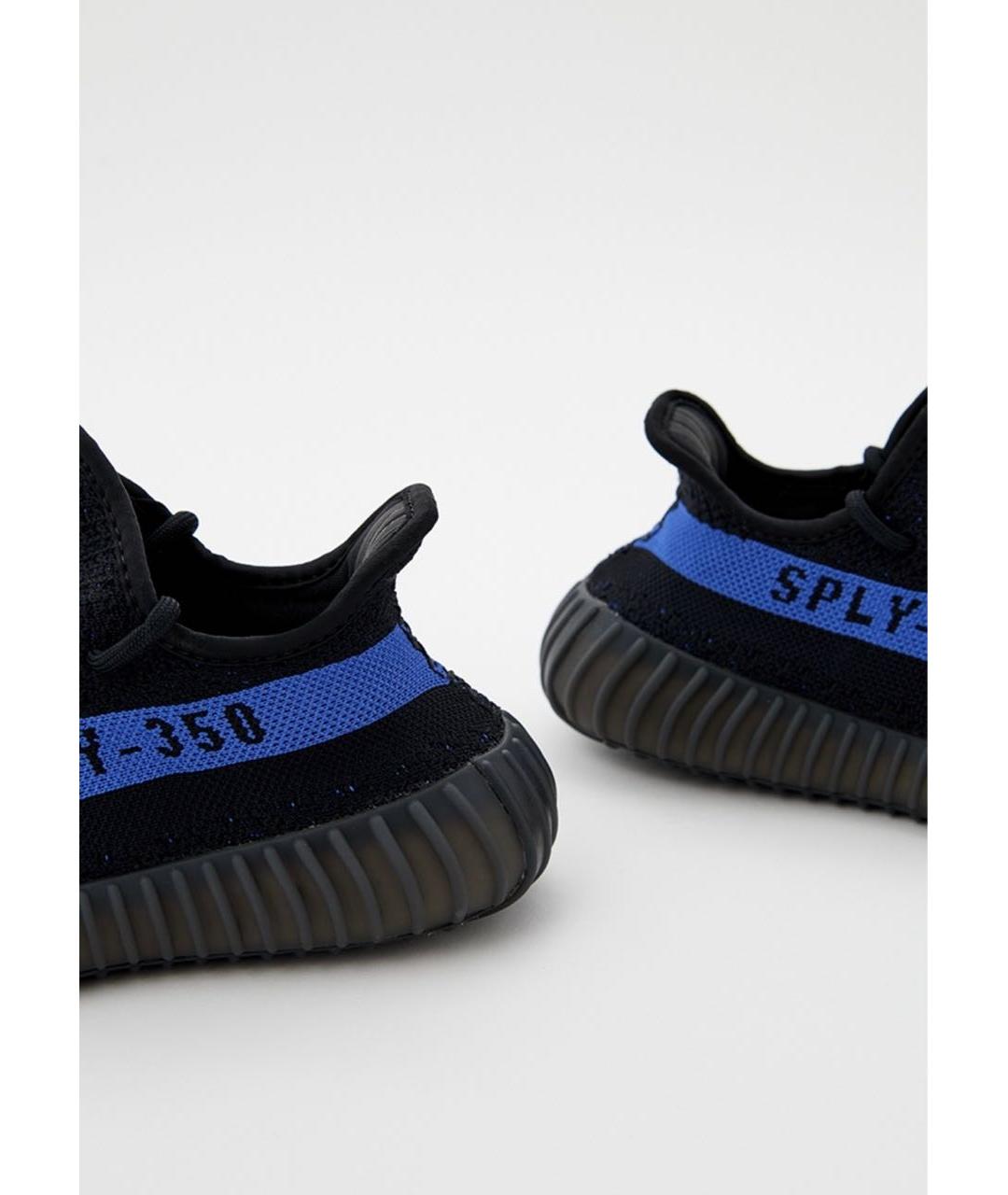 ADIDAS YEEZY Черные текстильные низкие кроссовки / кеды, фото 3
